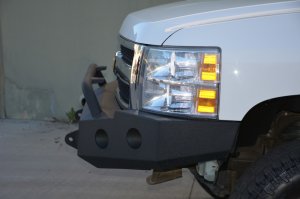 Chevrolet Silverado 1500 Bumper - Front - DV8 Offroad - Steel, 2 Stage Powder Coat Finish - Black Powdercoat - `07-`13